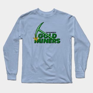 Defunct Sacramento Gold Miners Football 1993 Long Sleeve T-Shirt